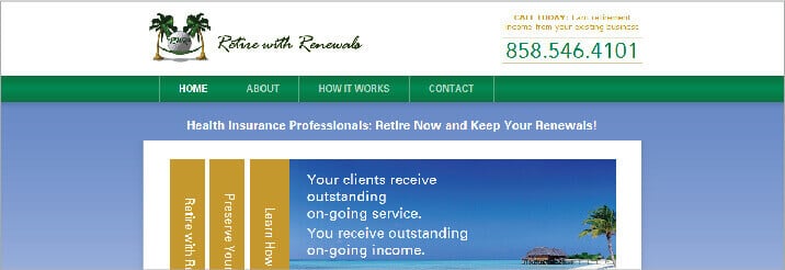 Retire with Renewals website