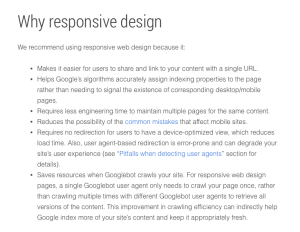 Why Responsive Design