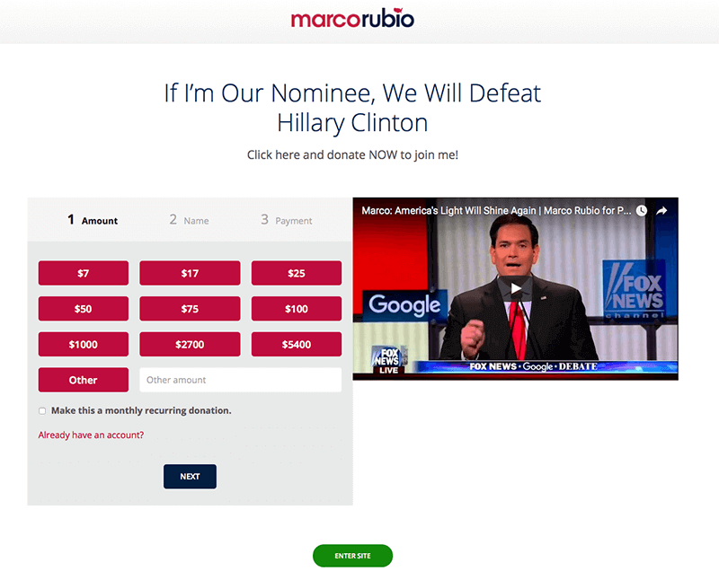 Rubio - Landing Page