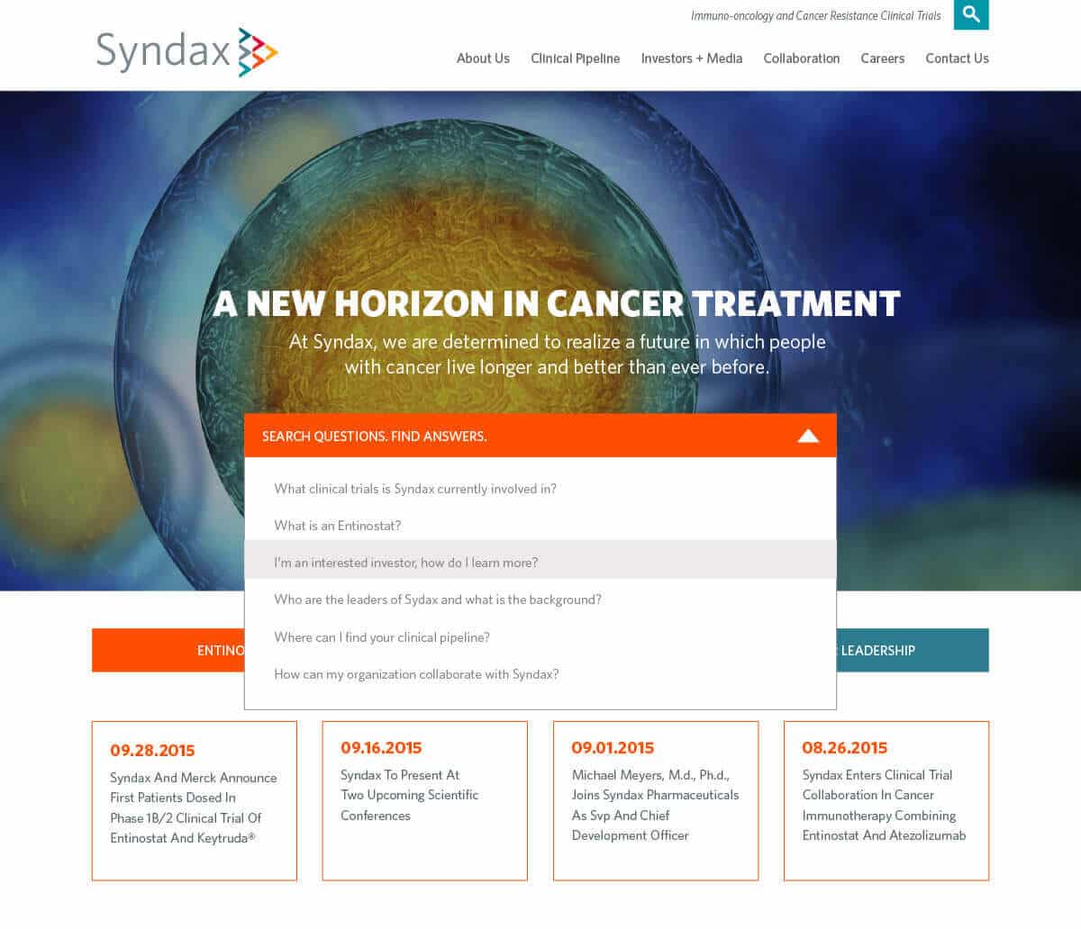 Syndax - Biotech Home Page