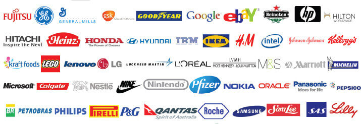 A series of logos of various tech companies and brands. | Letter logo, Company  logo, Logos