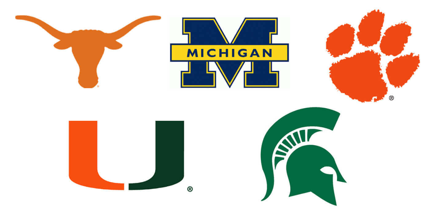 University Football Logos