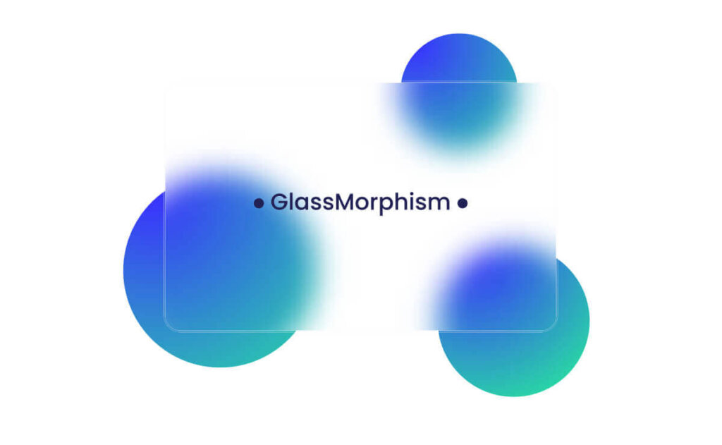 Example of Glassmorphic design