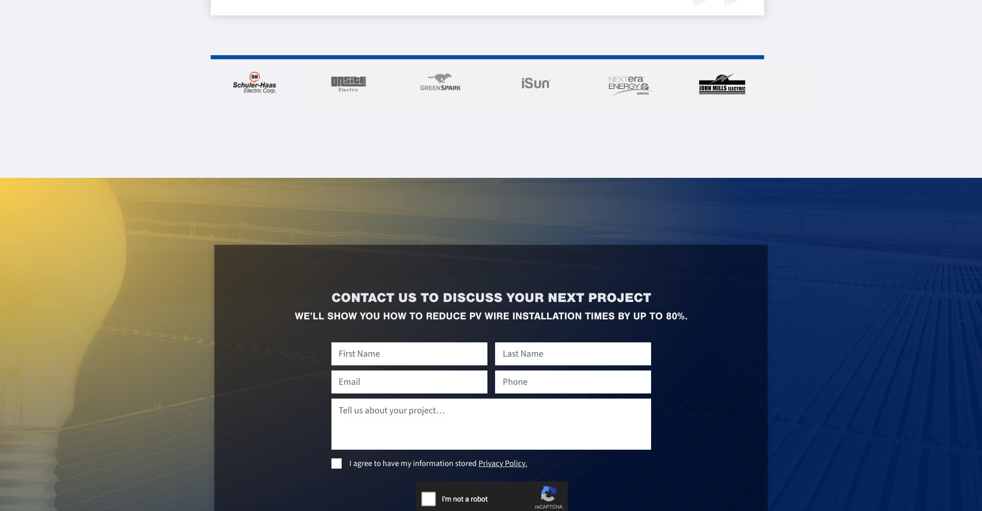 Homepage screenshot of SunPull