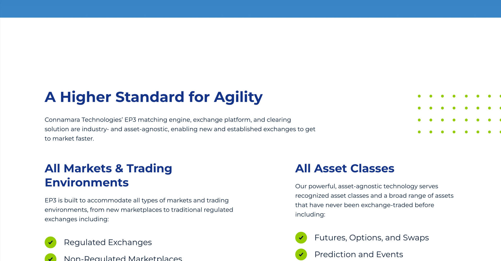 Homepage screenshot of Connamara Tech
