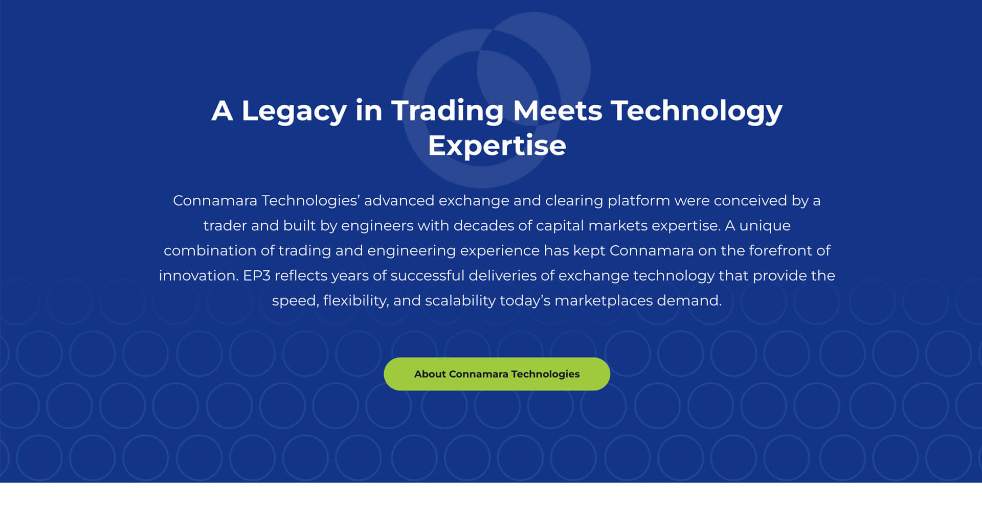 Homepage screenshot of Connamara Tech