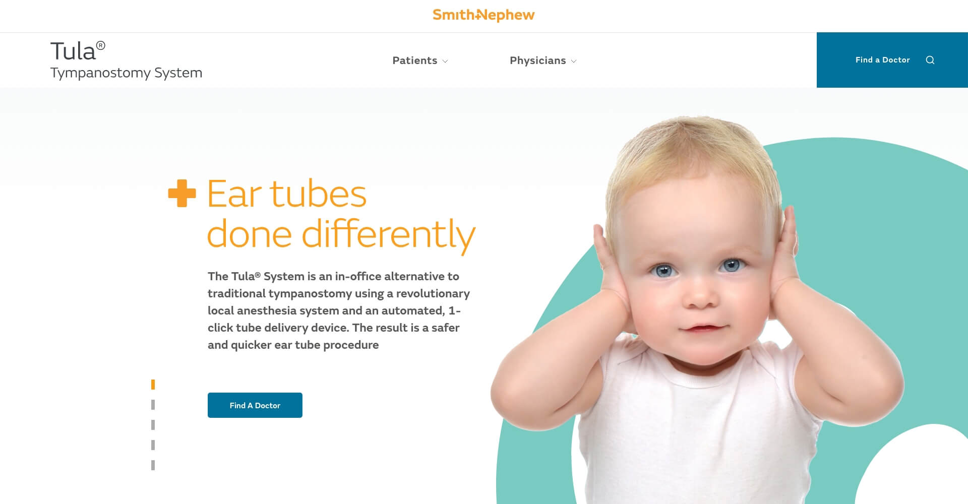 Homepage screenshot of Tula Tubes