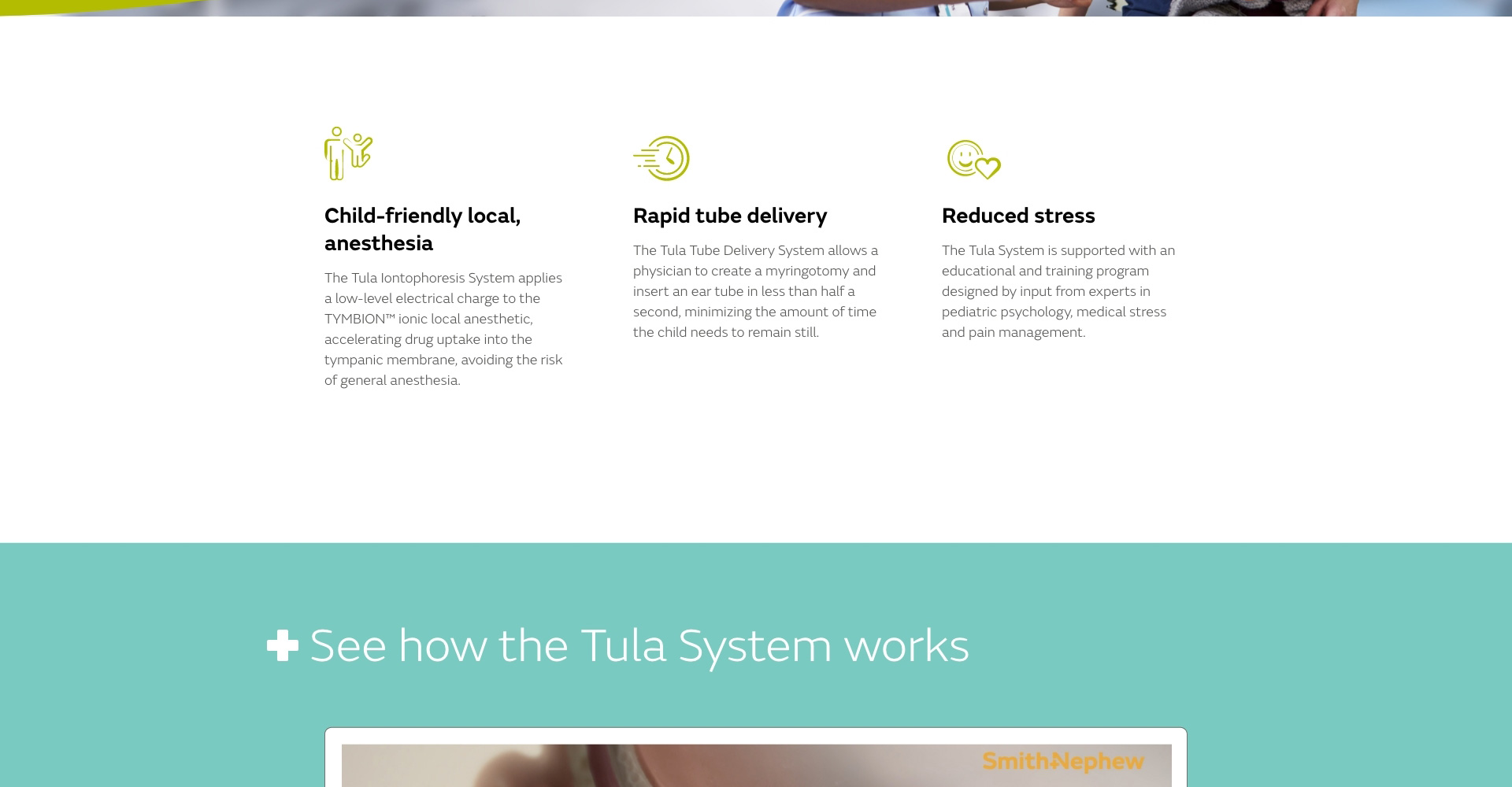 Homepage screenshot of Tula Tubes