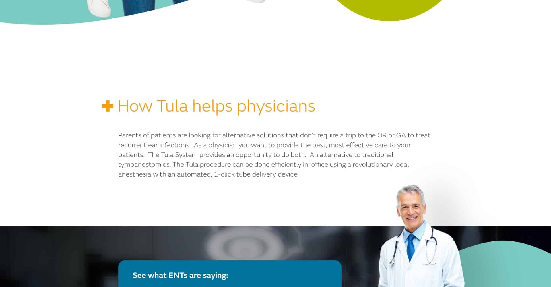 Homepage screenshot of Tula Tubes