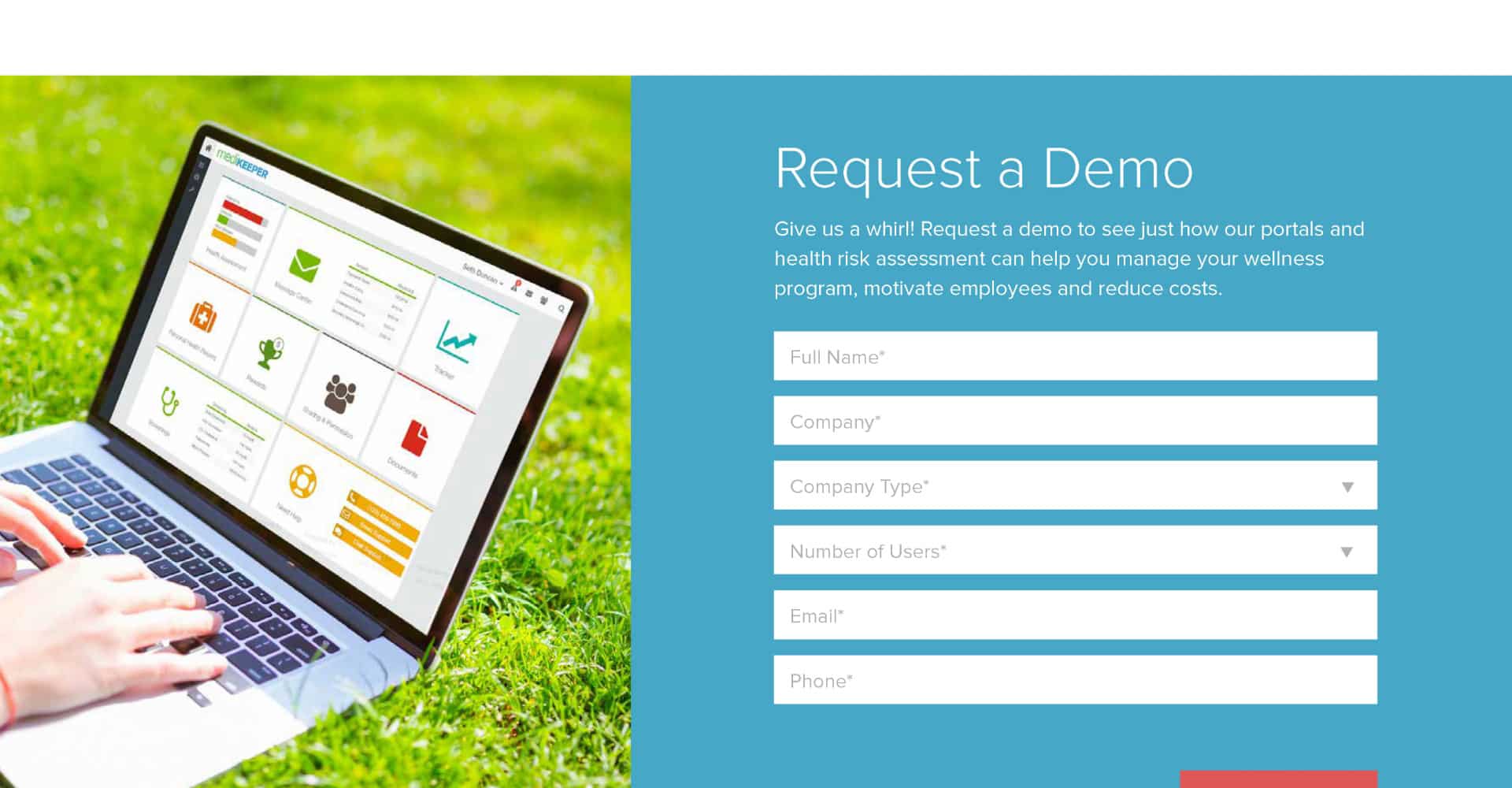 Homepage screenshot of MediKeeper