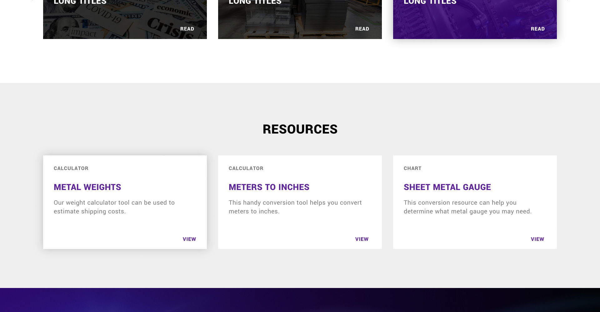 Homepage screenshot of New Source Corp