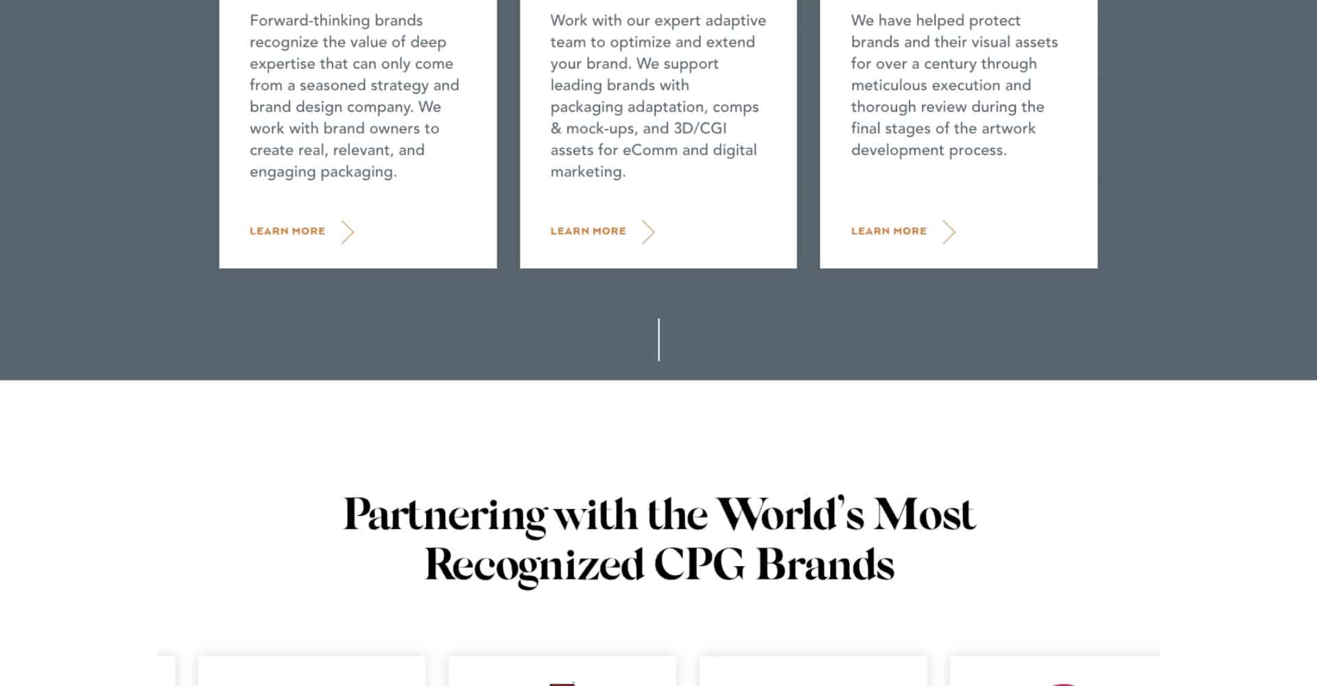 Homepage screenshot of Olberding
