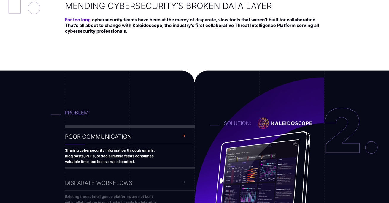 Homepage screenshot of Outcome Security