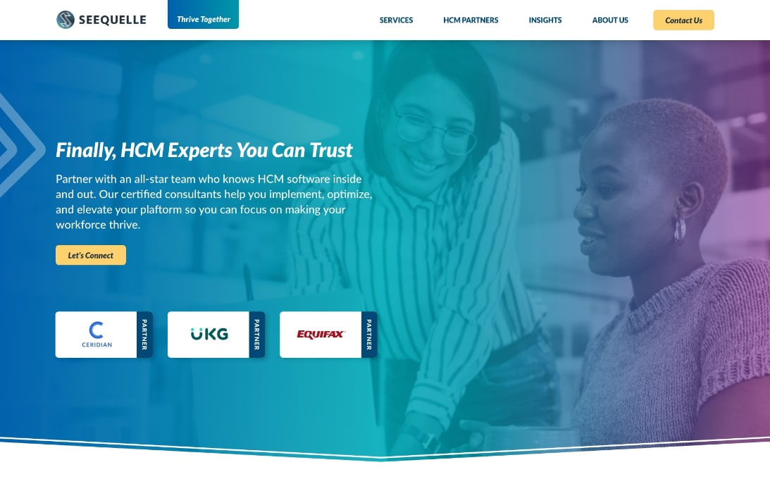 Homepage screenshot of Seequelle