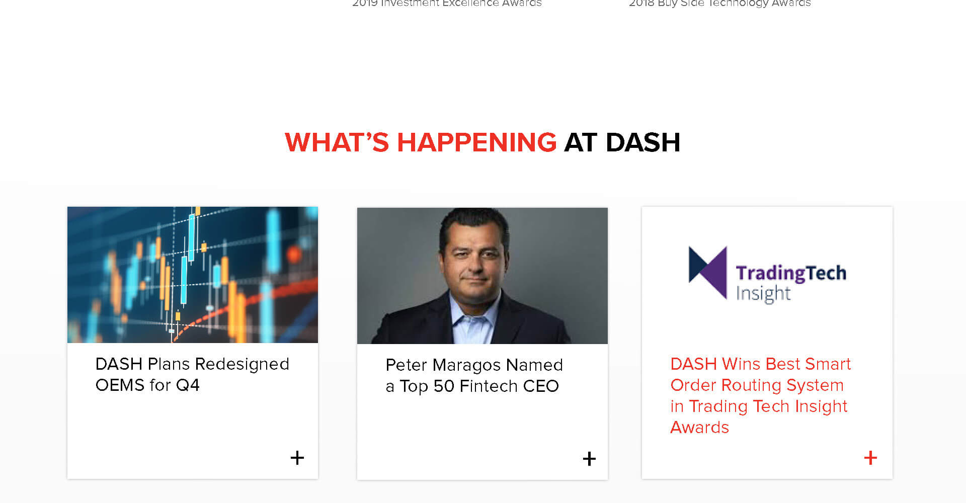 Homepage screenshot of Dash Financial