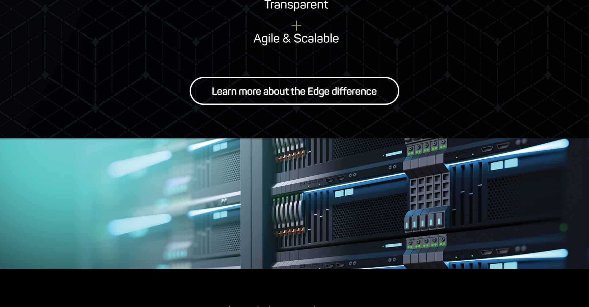 Homepage screenshot of Edge Technology Group