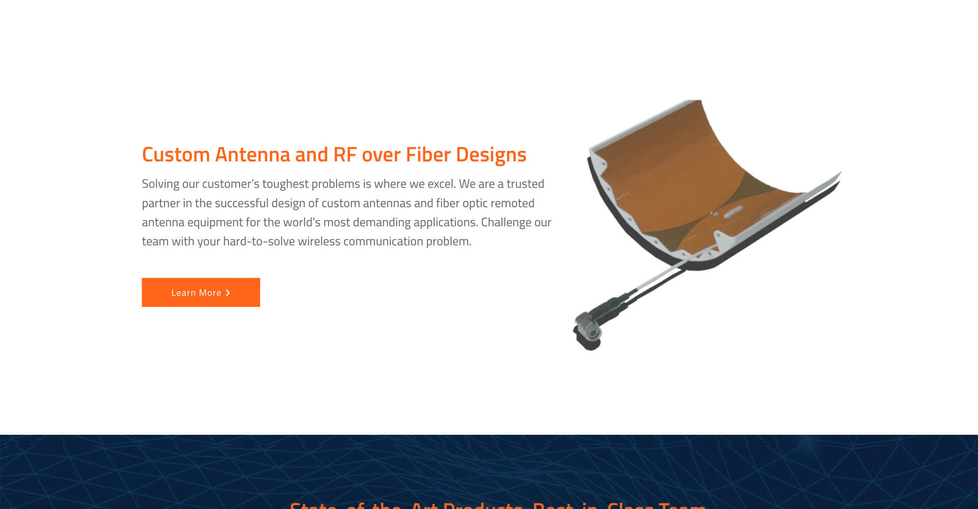Homepage screenshot of Octane Wireless