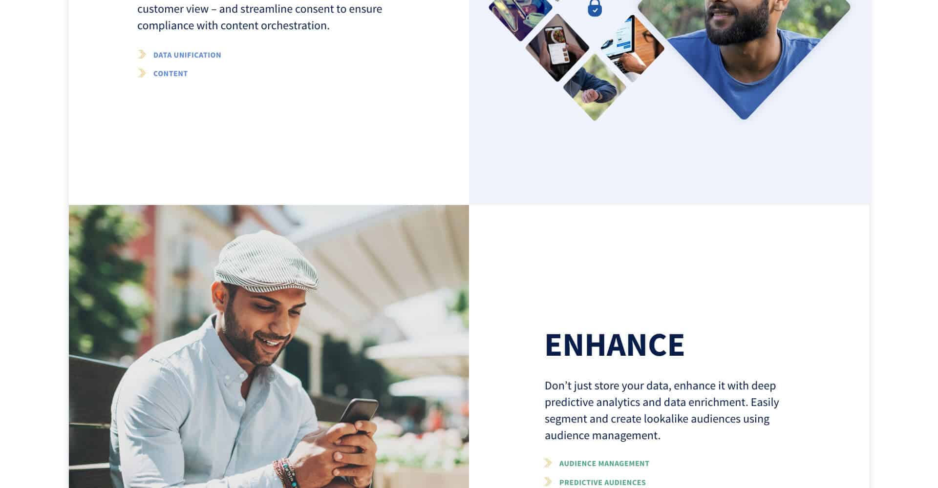 Homepage screenshot of Zeotap