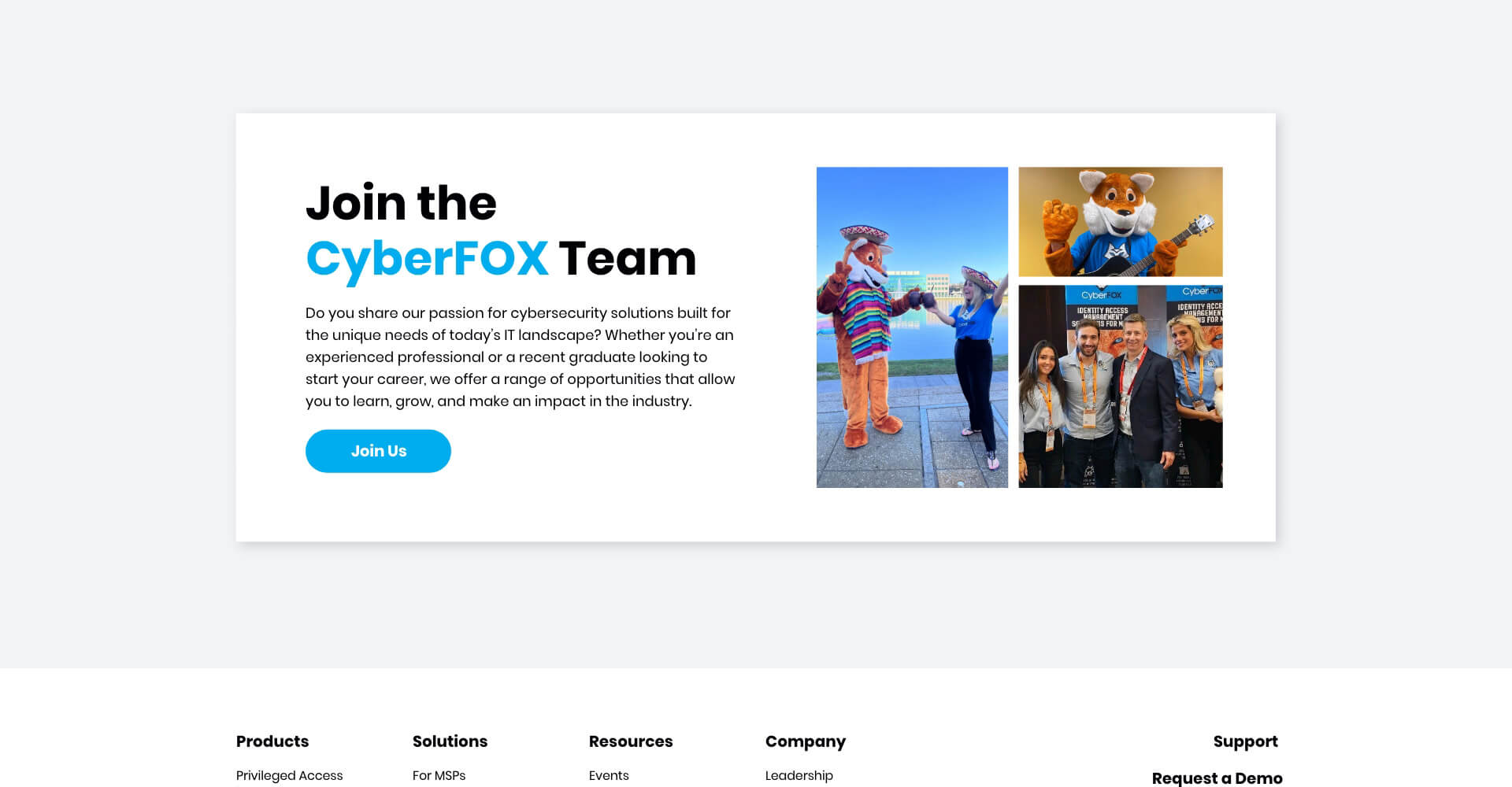 Homepage screenshot of CyberFOX