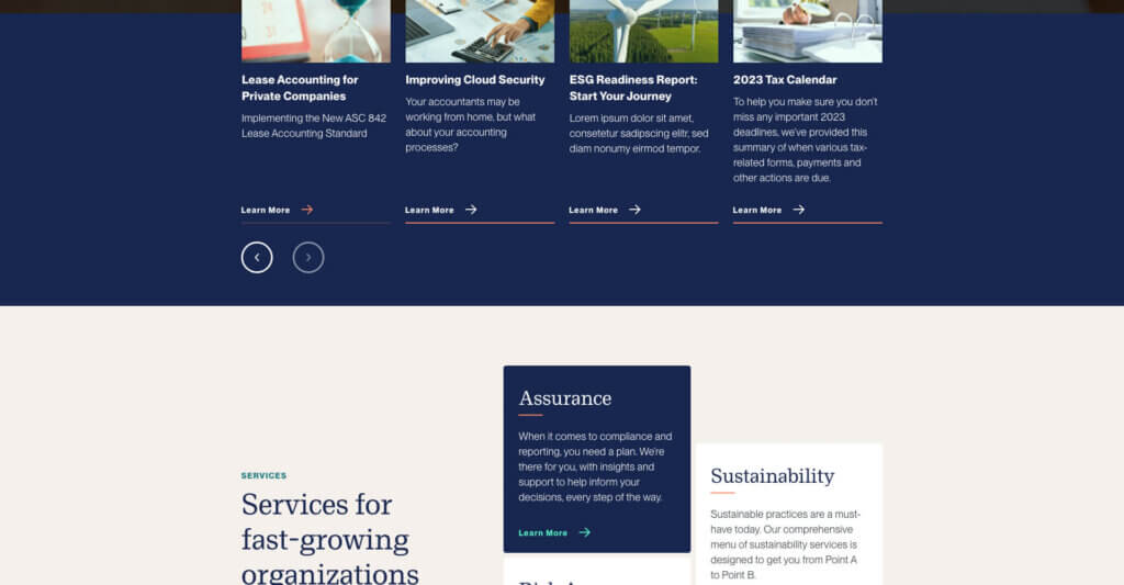 B2B Website Redesign for Global Accounting Firm | Bop Design