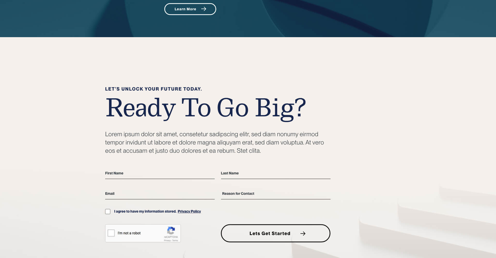 Homepage screenshot of Sensiba