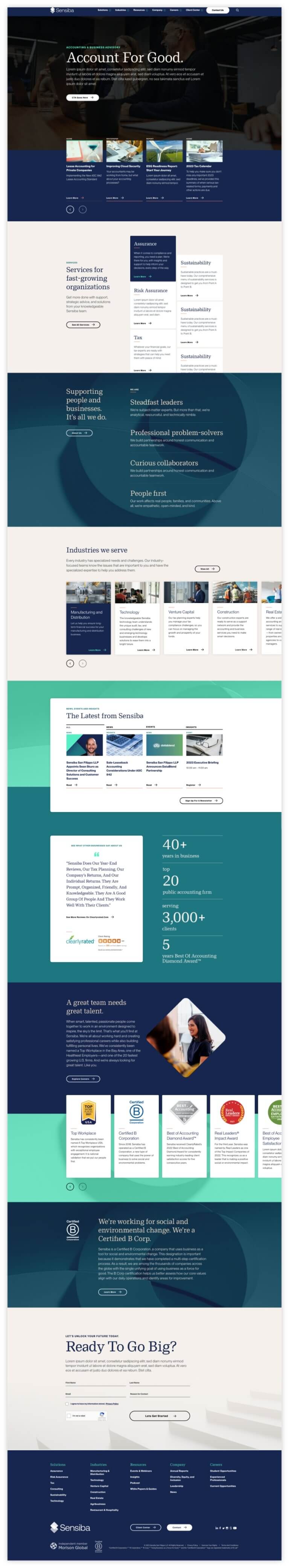 B2B Website Redesign for Global Accounting Firm | Bop Design