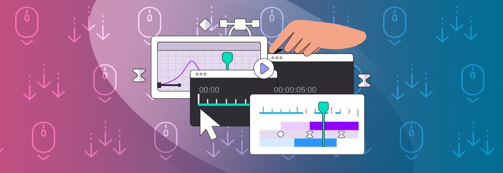View scrolling animation options for B2B website designs