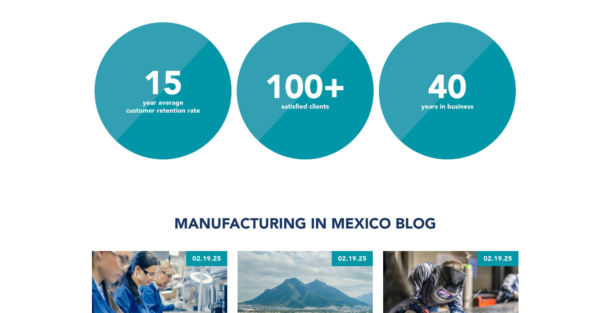Homepage screenshot of IVEMSA