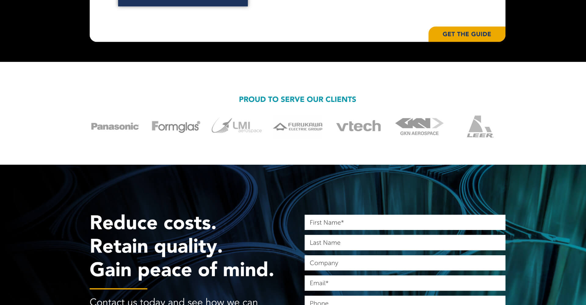 Homepage screenshot of IVEMSA