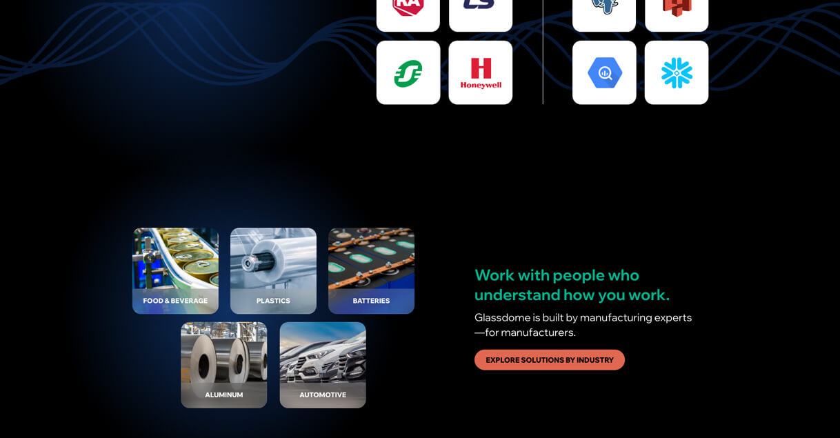 Homepage screenshot of Glassdome