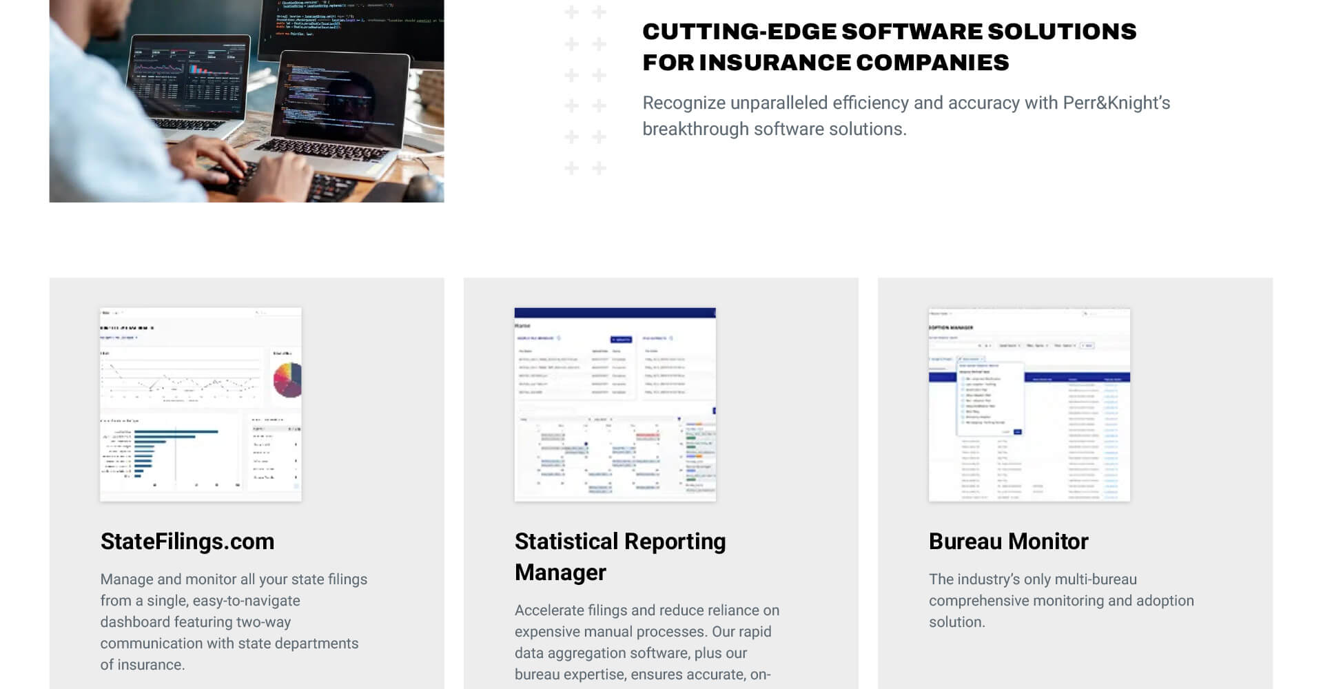 Homepage screenshot of Perr&Knight