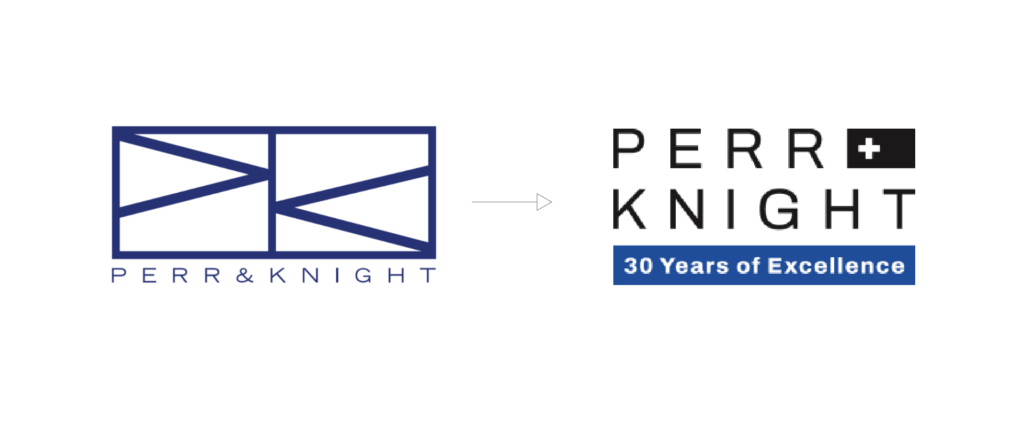 PerrandKnight logo evolution