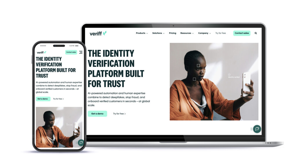 B2B web site responsive design, for desktop and mobile