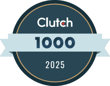 Clutch 1000 Award Badge 2025